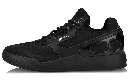 Li Ning LNG Textile, Synthetic Leather Slip Resistant Lightweight Balance Abrasion Resistant Breathable Low top
