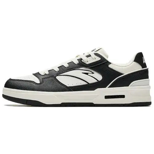 Anta Lieyan1.0 Coverage Slip Resistant And Abrasion Resistant Low top Skateboard Shoes Men's White Black