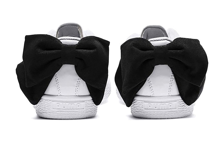 Женские кеды PUMA Basket Bow (черно-белый) — Чёрный / белый — фото 4