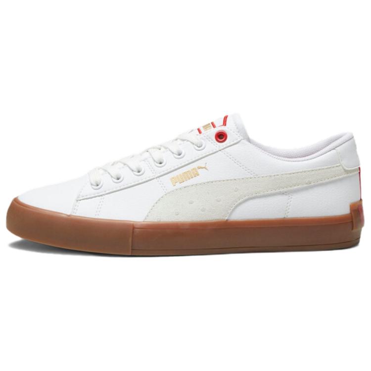 PUMA Bari Comfortable And Lightweight Low top Skateboard Shoes Unisex White