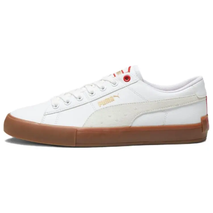 PUMA Bari Comfortable And Lightweight Low top Skateboard Shoes Unisex White