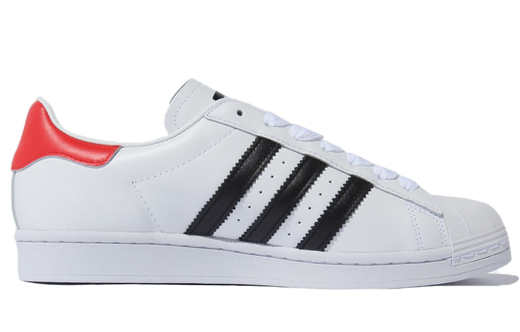 Кеды adidas originals SUPERSTAR (белый / черный / красный) — Белый / чёрный / красный — фото 2