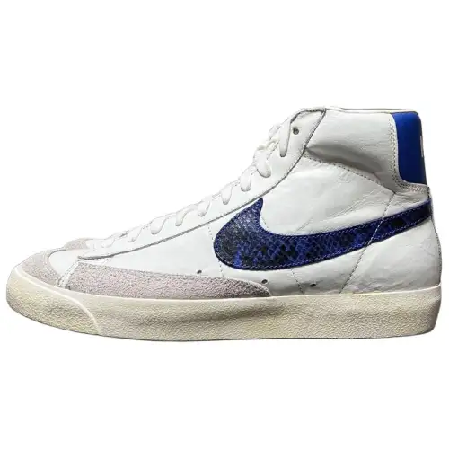 Nike Blazer Mid Slip Resistant Abrasion Resistant Mid top Skateboard Shoes Men's White