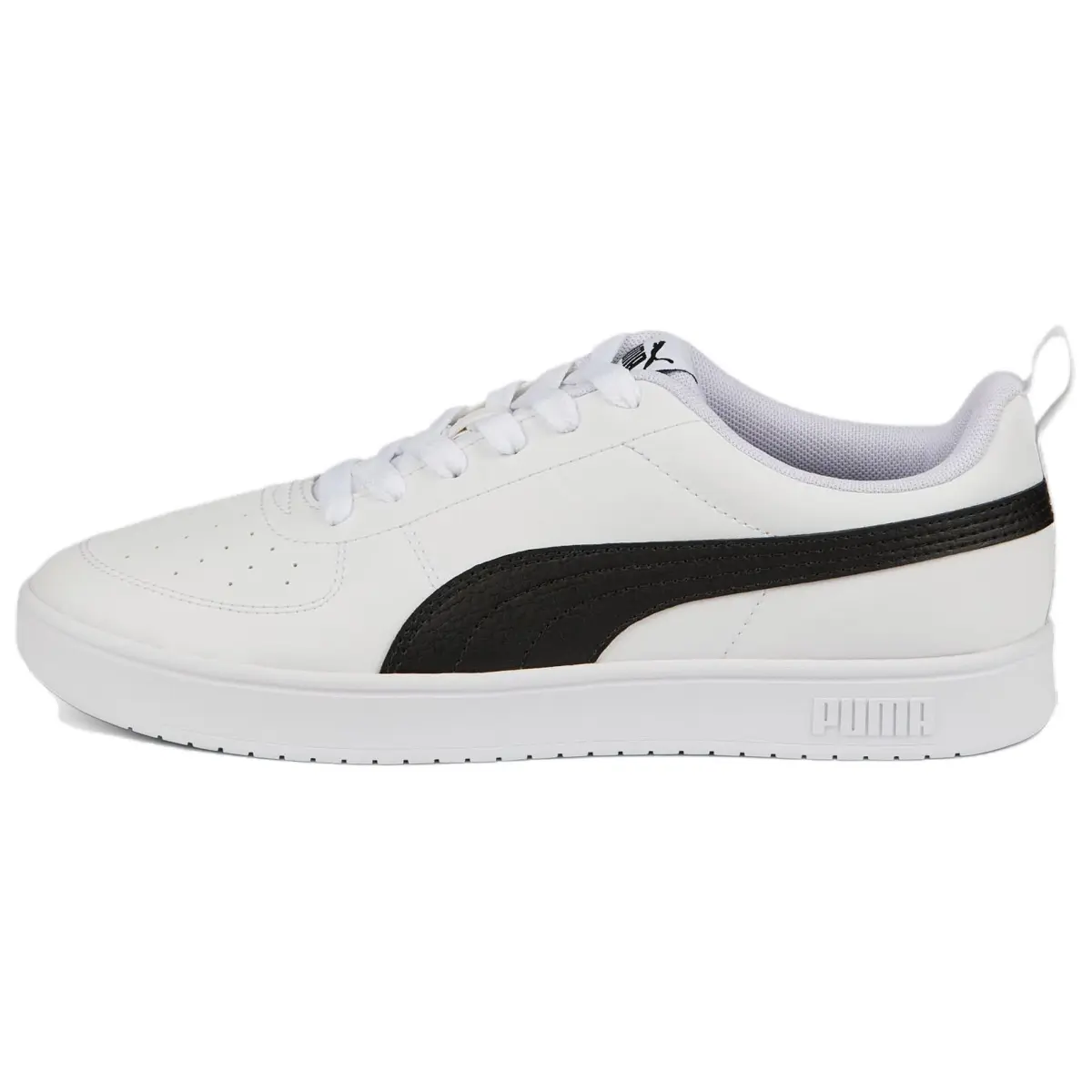 PUMA Ricky Abrasion Resistant Low top Skateboard Shoes Unisex White Black