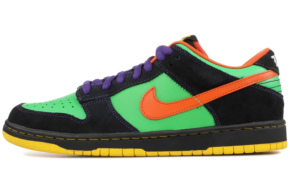 Nike Sb Dunk Low Green Spark Hoop Orange