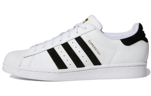 Adidas Originals Superstar Non Slip Lightweight Casual Skate Shoes White Black Unisex 'White Black'