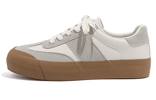 HUANQIU Low top Skateboard Shoes Men's Beige