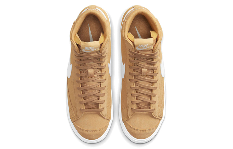 Женские кеды Nike Blazer 77 Wheat Suede (золотые) — фото 4