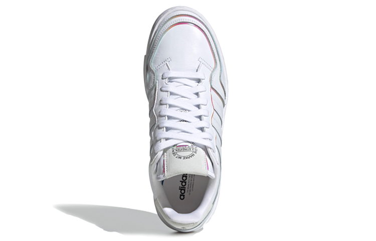 Женские кеды adidas originals Super Court (белые с цветными деталями) — 白/彩 — фото 5