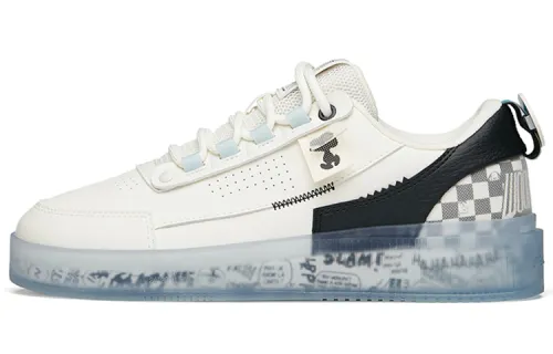 ANTA X Snoopy Skateboarding Shoes 'White Black Blue'