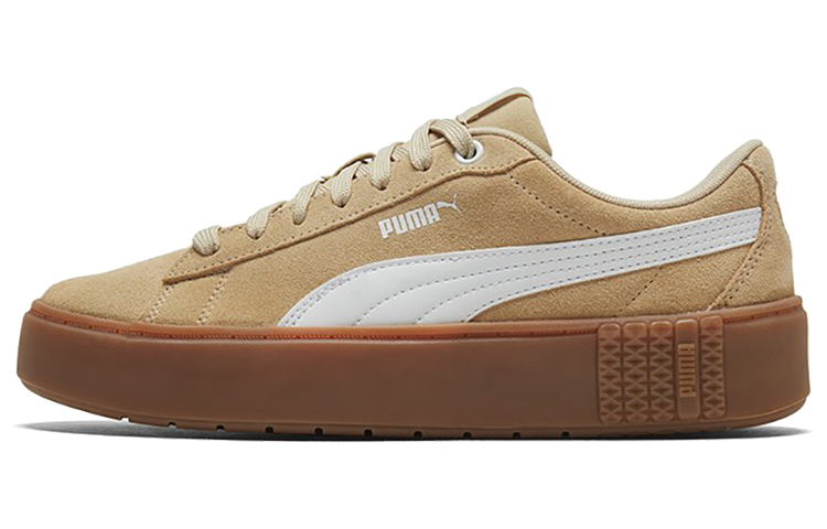 PUMA Smash Platform V2 Suede 'Pale Khaki' Women's