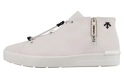 DESCENTE Wayser CE MID 24.1 Cushioning, Wear Resistant Mid top Skateboard Shoes Unisex White