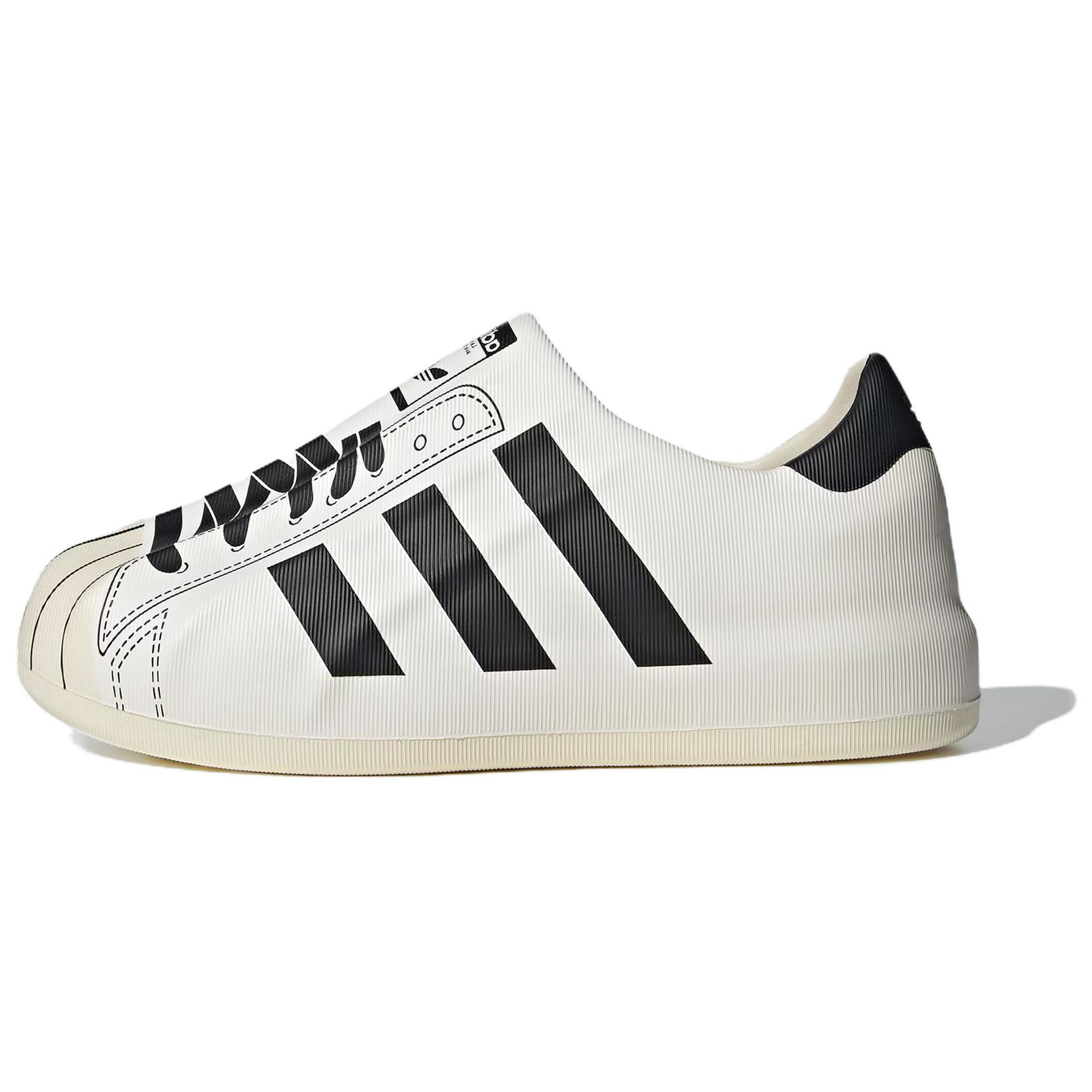 Сабо adidas originals AdiFOM Superstar (бело-черные)