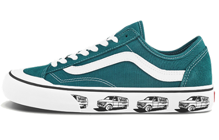 Vans Style 36 series SF low-top sneakers, same style for men and women, dark green