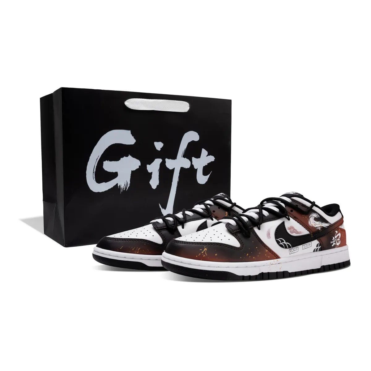 Nike Dunk Skate Shoes Unisex Low-top Gold