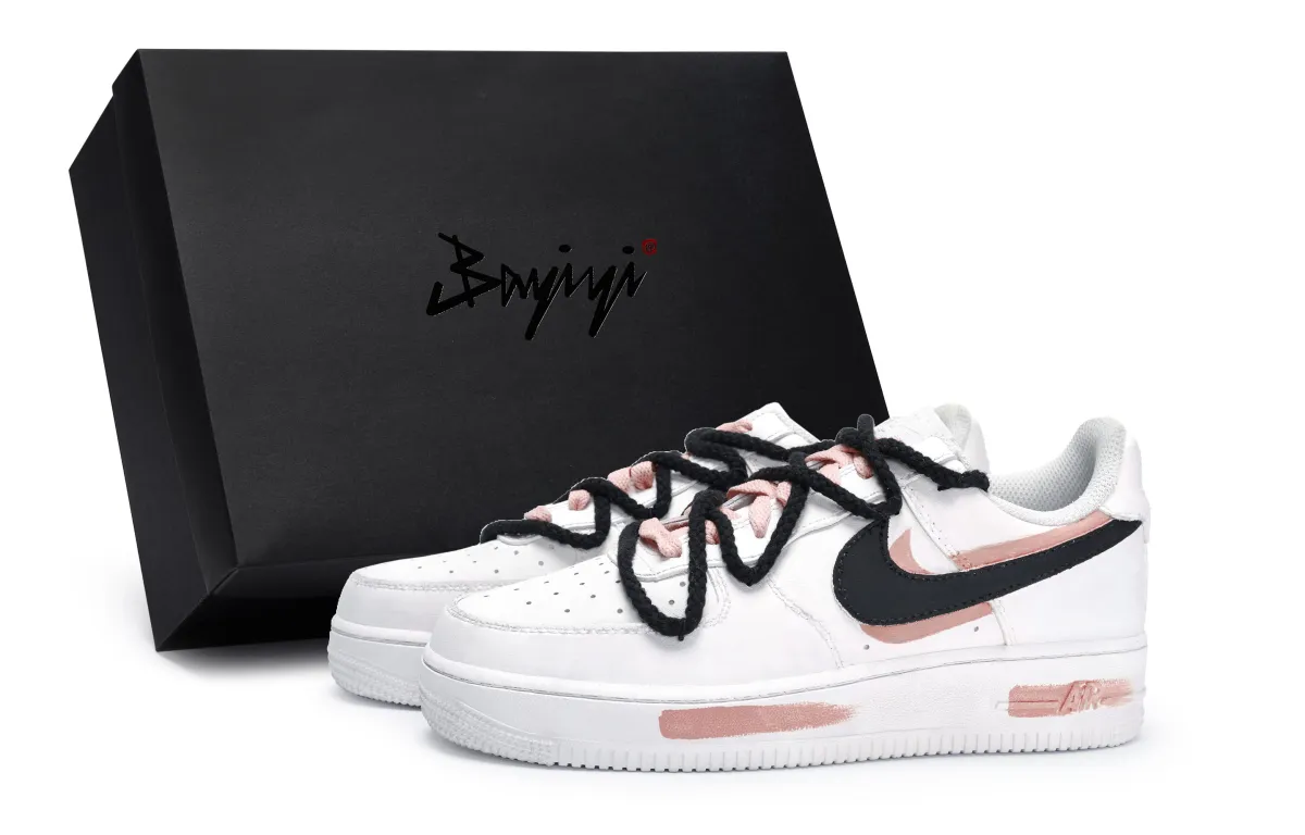 Nike Air Force 1 811 Manufacturing, Rolled Green Meat Powder, Special Shoe Box Low top Skateboard Shoes Women's