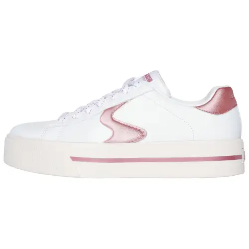 Skechers Abrasion Resistant Low top Skateboard Shoes Women's White Pink