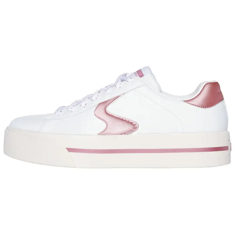 Skechers Abrasion Resistant Low top Skateboard Shoes Women's White Pink