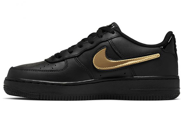 Nike Air Force 1 LV8 3 'Removable Swoosh - Black' GS