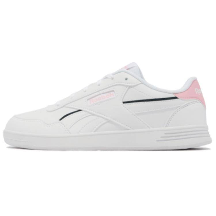 Reebok Court Advance Cushioning, Wear Resistant Low top Skateboard Shoes Women's White Pink