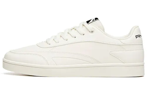 ANTA Skateboard Shoes Women's Low Top Ivory White