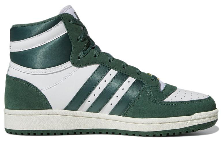 Женские кеды adidas originals Top ten Rb (бело-зеленые) — Белый / зелёный — фото 2