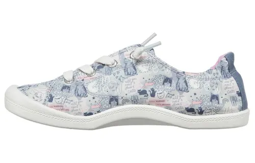 Skechers Bob's Skateboard Shoes Women's Low Top Gray/Blue/Purple Pink