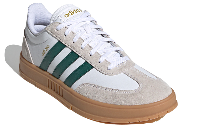 Кеды adidas neo Gradas (белый / зеленый / коричневый) — Белый / зелёный / коричневый — фото 3