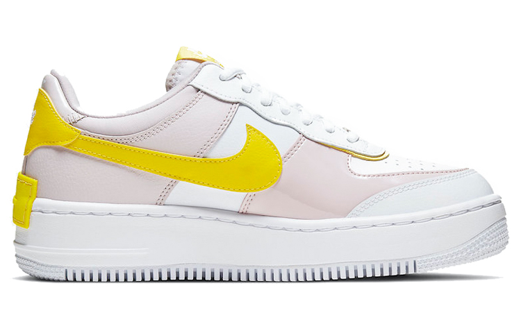 Женские кроссовки Nike Air Force 1 Shadow (белыйжелтыйрозовый) — Белыйжёлтыйрозовый — фото 2