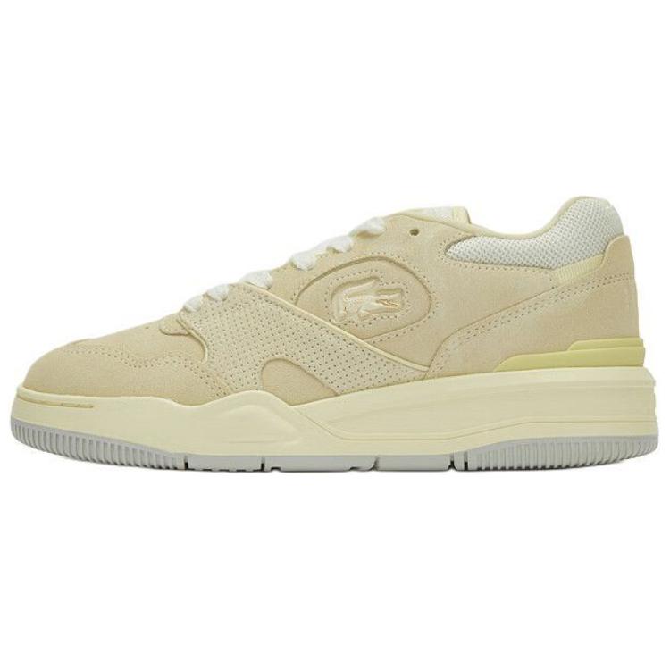 Женские кеды LACOSTE Low (светло-желтые)