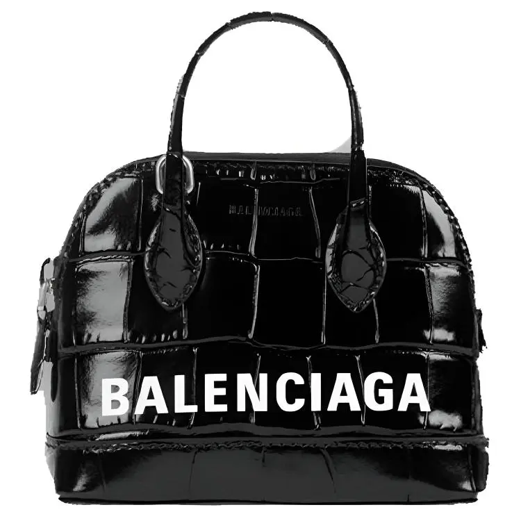 Balenciaga Cow Leather Shoulder Bag Handbags Women's Black
