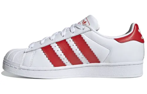 Adidas Originals Superstar Fat Stripes 'White Red' Women's