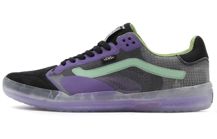 Vans Evdnt Skateboard Shoes Unisex Low Top Black/Purple/Green