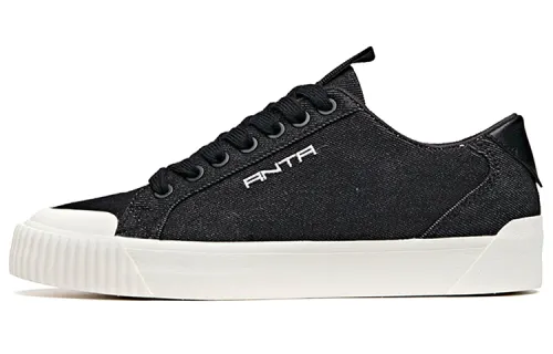 ANTA Skateboard Shoes Women's Low Top Black