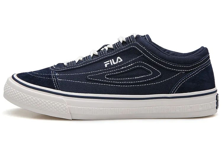 FILA Skateboard Shoes Unisex Low Top Marine Blue