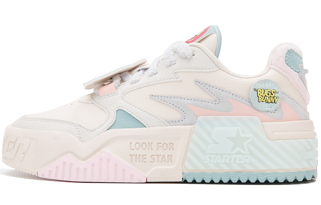 Looney Tunes x STARTER Bugs Bunny Sound Wave VOL Collection Low top Skateboard Shoes Women's White Gray