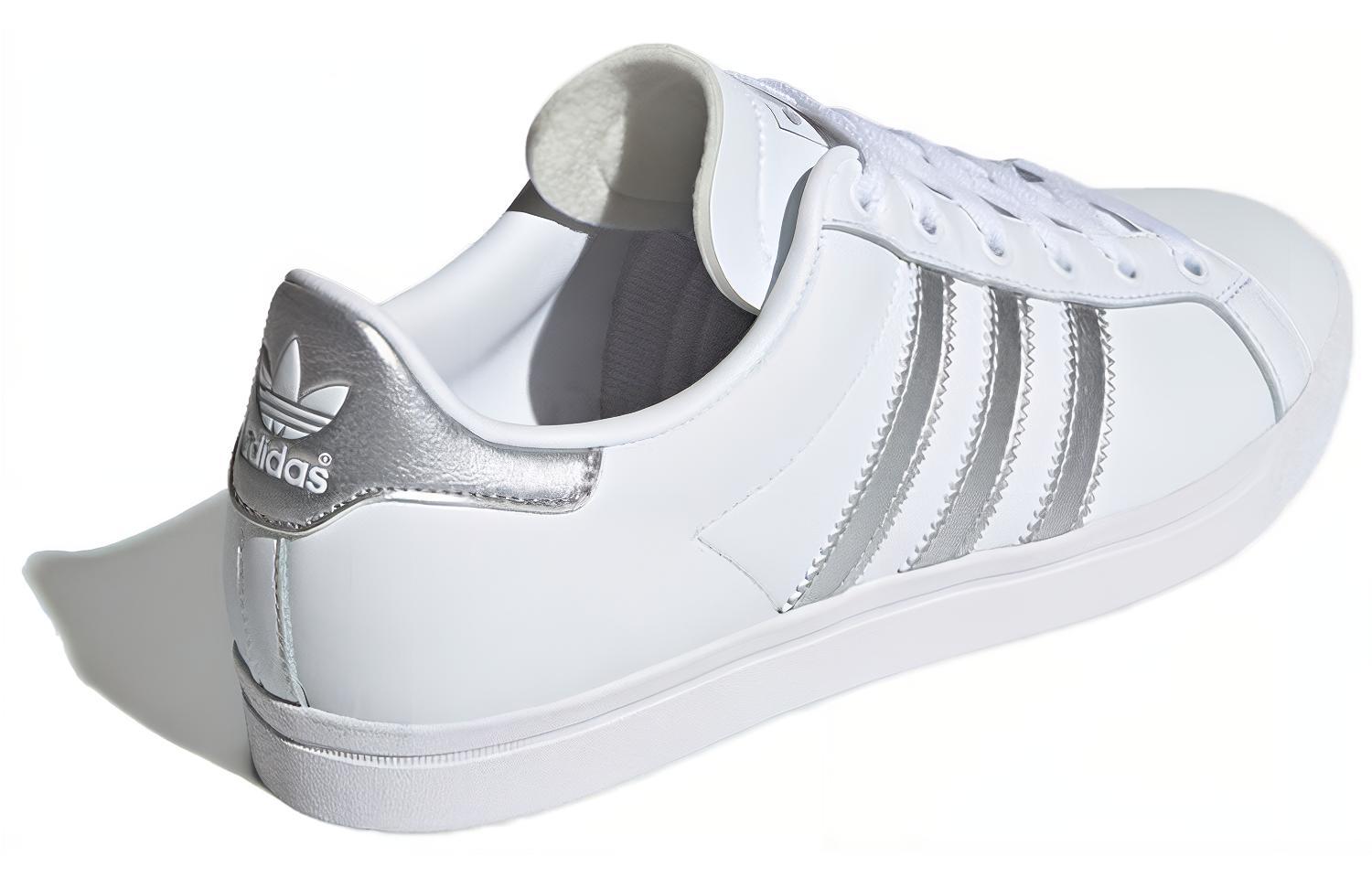 Женские кеды adidas originals Coast Star (бело-серебряные) — фото 4