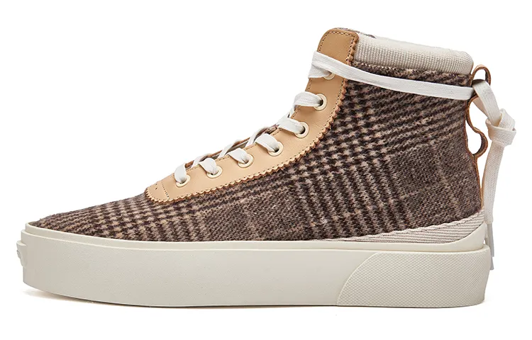 EQLZ EQUALIZER Fault HI Skateboard Shoes Unisex Brown Misprint