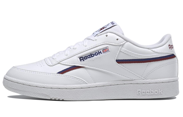 Мужские кеды Reebok Club C 85 Vegan (бело-синие)