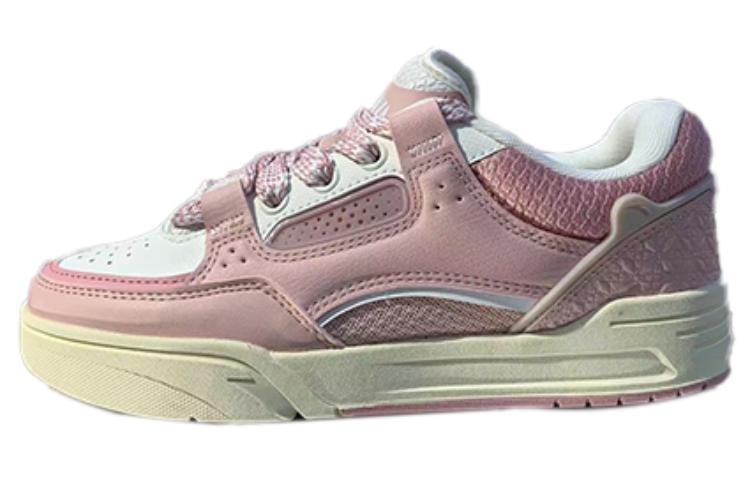 Anta AOJIE Comfortable Slip Resistant Abrasion Resistant Low top Skateboard Shoes Women's Pink