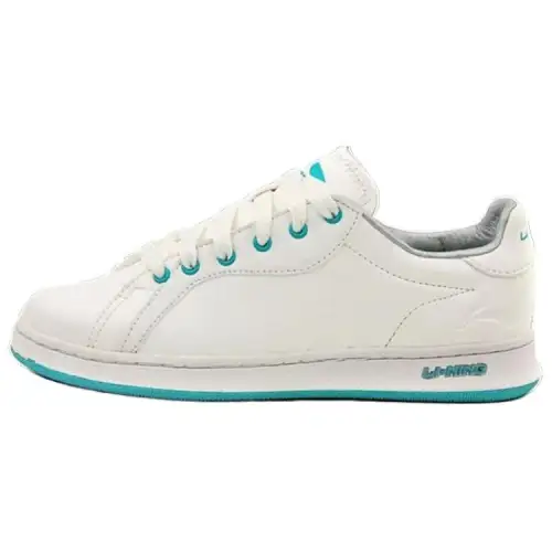Li Ning Skateboard Shoes Women's Low Top White/Green