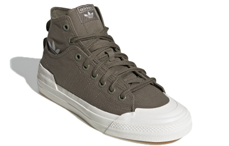 Кеды adidas originals Nizza Hi DL (зеленые) — фото 3