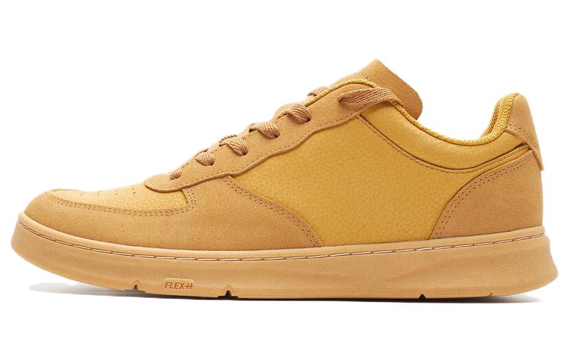 DECATHLON ActiveWalk Protect City Commuting Slip Resistant Low top Skateboard Shoes Men's Brown Yellow