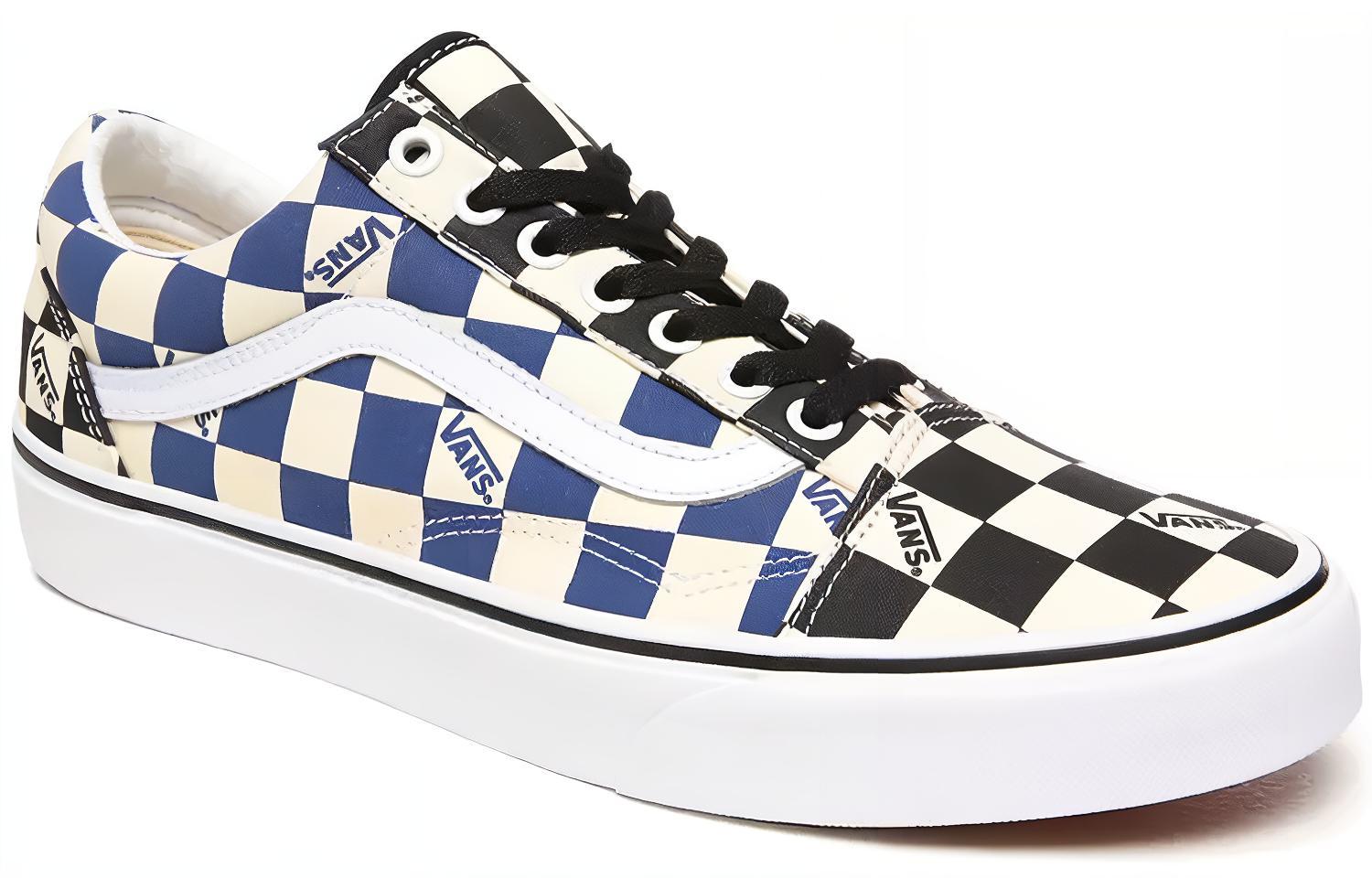 Кеды Vans Old Skool (черно-синие) — фото 3