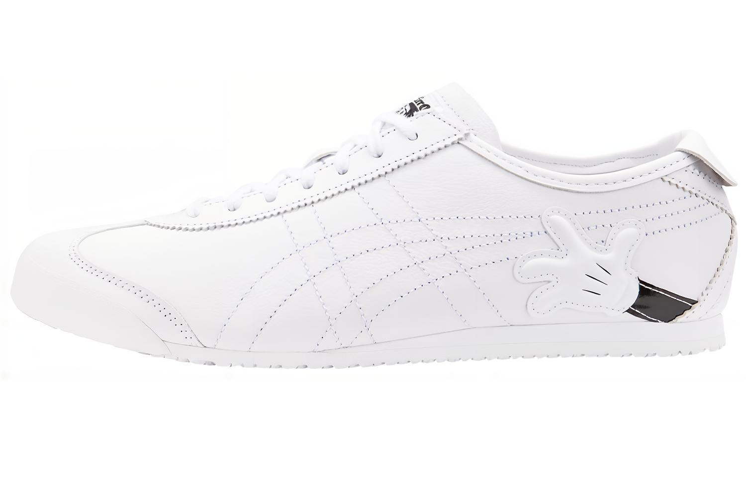 Onitsuka Tiger MEXICO 66 Slip Resistant Abrasion Resistant Low top Skateboard Shoes Unisex Pure White