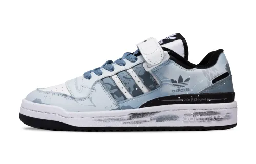 Adidas Originals FORUM Shadow Cyan Scale Chronicles Abrasion Resistant Abrasion Resistant Low top Skateboard Shoes