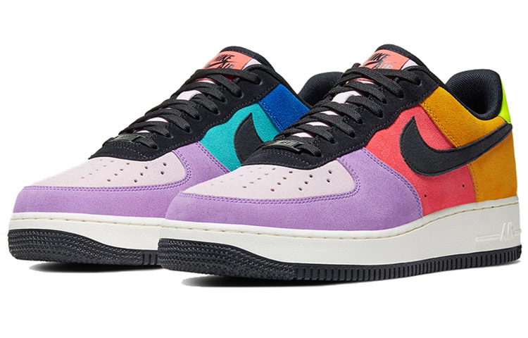 Кроссовки Nike Air Force 1 Pop The Street (разноцветные) — Фиолетовый / красный / оранжевый — фото 3
