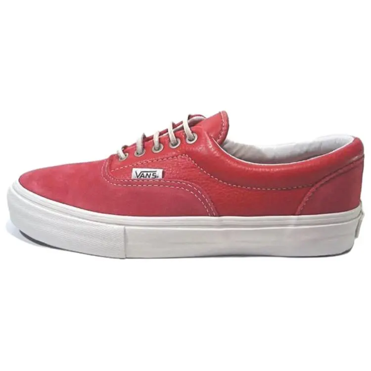 Vans Vault Era LX Jester Red Limited Edition Cushioning, Wear Resistant Low top Skateboard Shoes Unisex Red