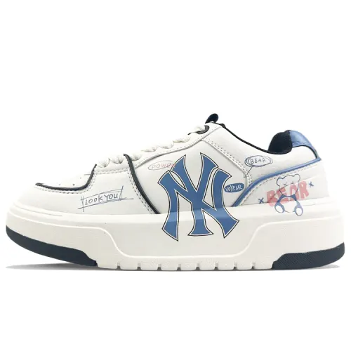 MLB New York Yankees Abrasion Resistant Height Increasing Abrasion Resistant Height Increasing Low top Skateboard Shoes