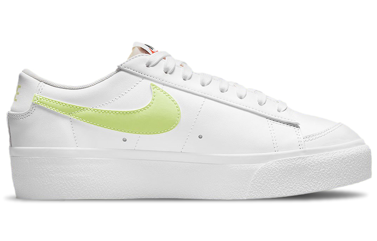 Женские кеды Nike Blazer Platform (бело-зеленые) — фото 2